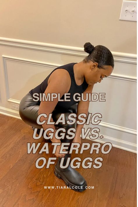 Navigate the elements in style with our guide to Classic UGGs vs. Waterproof UGGs! #UGGStyle #ClassicVsWaterproof #WinterReady #FashionTips #StyleTips #BootsEssentials #OOTD #OutfitIdeas Cleaning Uggs, Ugg Waterproof Boots, Blush Outfit, Mid Height Boots, Waterproof Uggs, Ugg Adirondack, Atlanta Fashion, Ugg Style, Stylish Boots