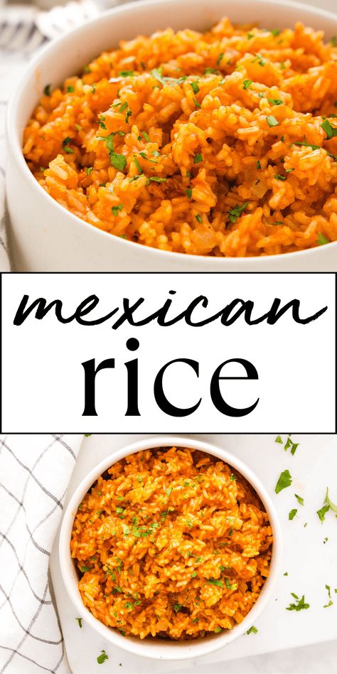 Mexican Flavored Rice, Mexican Seasoned Rice, Mexican Rice With Fresh Tomatoes, Alfredo Rice Recipes, Mexican Rice With Vegetables, Mexican Tomato Rice, Rice With Tomato Bouillon, Mexican Rice With Tomato Paste, Season Rice Recipes