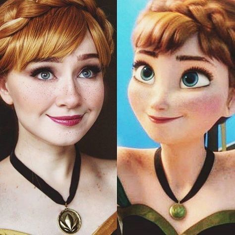 Anna Makeup, Disney Princess Makeup, Frozen Cosplay, Cosplay Disney, Princess Makeup, Disney Makeup, Jessica Nigri, Princess Cosplay, Epic Cosplay