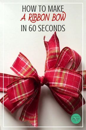 Video tutorial and step-by-step directions help you create a bow from ribbon!  If you're looking for an alternative to sticky bows and curling ribbon, look no further!  This gift wrapping time saver will help you wrap beautiful gifts in no time.    #giftwrap #giftwrapping #timesaver  #easygiftwrapping  #ribbonbow Make A Bow With Ribbon, Make A Ribbon Bow, Making Bows For Wreaths, How To Make A Ribbon Bow, Bows For Presents, Bow With Ribbon, Ribbon Bow Tutorial, Bow Making Tutorials, Diy Wreath Bow