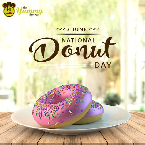 🍩National Donut Day: 🎉Celebrating in the United States, is on the first #Friday of #June of each year, succeeding the Doughnut event created by The Salvation Army in Chicago in 1938 to honor those of their members who served doughnuts to soldiers during World War I.  #NationalDoughnutDay #doughnut #TheYummyRecipes National Doughnut Day, Donut Day, The Salvation Army, National Donut Day, First Friday, Salvation Army, National Day, Yummy Recipes, Donuts