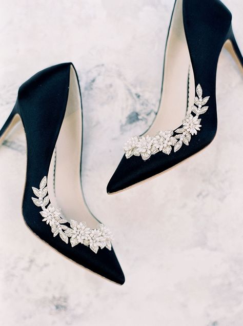 Flatlay with Black Bridal Shoes Wedding Dress With Black Shoes, Black Wedding Shoes Bride Heels, Black Bridal Accessories, Black Bride Shoes, Black Wedding Heels Brides, Black Bridal Heels, Black Bridal Shoes, Black Wedding Shoes Bride, Black Wedding Heels