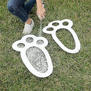 Bunny Paw Prints, Hopping Bunny, Easter Yard Decorations, Spray Chalk, Easter Egg Hunt Party, Easter Outdoor, Easter Gathering, Easter Event, Tafel Decor