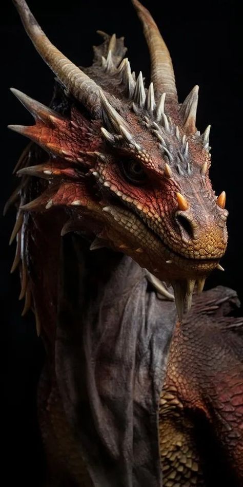 Dragon Head Reference, Dragons Realistic, Dragon Front View, Dragon Stories, Dragon Realistic, Dragon Portrait, Real Dragon, Dragon Anatomy, Realistic Dragon