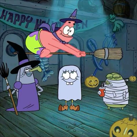 Sponge Bob Characters, All Spongebob Characters, Pearl Spongebob, Halloween Spongebob, Spongebob Logic, Spongebob Jokes, Imagination Spongebob, Spongebob Halloween, Spongebob Nails