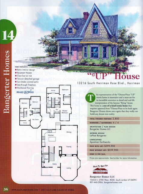 Clue Movie House Floor Plans, Blue Print House Floor Plans, Bluey Cartoon House Floor Plan, House From Up, Blueprints House Floor Plans, Blue Prints House, Up House Pixar, Up Movie House, Disney Up House