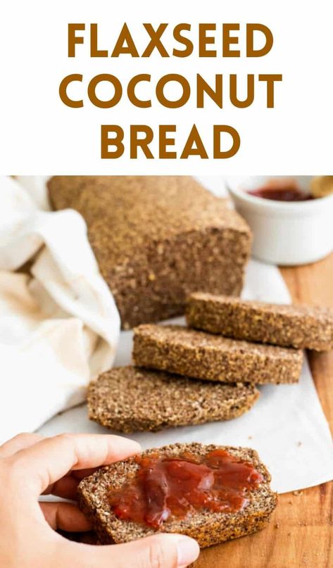 Gluten Free Quick Bread, Flaxseed Bread, Medicine Tips, Coconut Bread, Savory Meals, Gluten Free Recipes Bread, Flax Seed Recipes, Easy Bread Recipes, Flaxseed