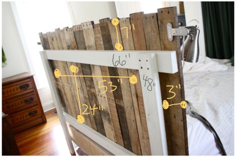 Diy headboard....great idea! Pallet Wood Headboard, Pallet Headboard Diy, Headboard Inspiration, Pallet Headboard, Diy Headboards, Casa Vintage, Diy Headboard, Wood Headboard, Diy Pallet Projects