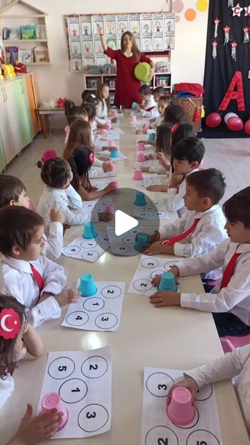 Montessori, Activity On Numbers, Maths Activities For Preschoolers, Maths Activities For Kindergarten, Maths For Preschoolers, Number 1 Activity For Preschool, Number Activity For Kindergarten, Numbers Activity Preschool, Maths Activities For Preschool