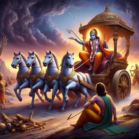 LORD krishna giving Bhagwad Geeta gyan to Arjun Krishna Arjun, Bhagwad Gita, Bhagwat Geeta, Bhagwat Gita, Warrior Images, The Bhagavad Gita, Divine Wisdom, Flowers Wallpapers, The Warrior