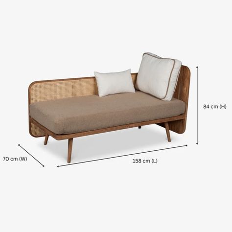 Relax in elegance with the Andaman Cane Day Bed, a graceful combination of modern styling and lasting craftsmanship✨️ Made of high-quality acacia wood, fine rattan cane, and plush upholstery, this daybed features elegant earthy details, such as intricate rattan cane weaving on the back and sides, embodying sophisticated elegance and comfort. #furniture #scandinaviandesign #theme #summer #rattanfurniture #acacia #woodworking Cane Weaving, Cane Sofa, Rattan Daybed, Rattan Cane, Furniture Design Chair, Shoes Storage, Cane Furniture, Teak Sofa, Design Chair