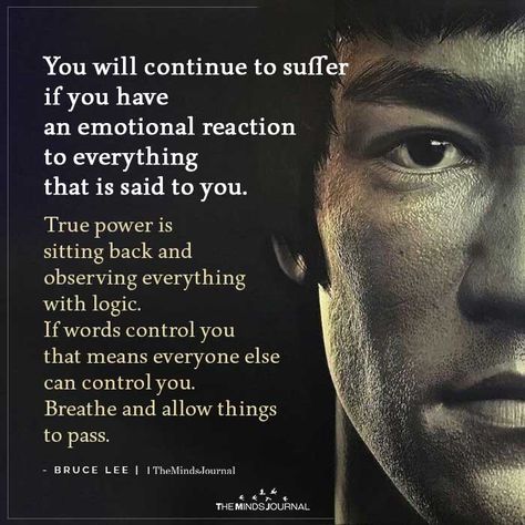 You will continue to suffer if you have an emotional reaction Arts Quotes, Bruce Lee Quotes, Inpirational Quotes, Joel Osteen, Life Quotes Love, Warrior Quotes, Aikido, Badass Quotes, Lesson Quotes