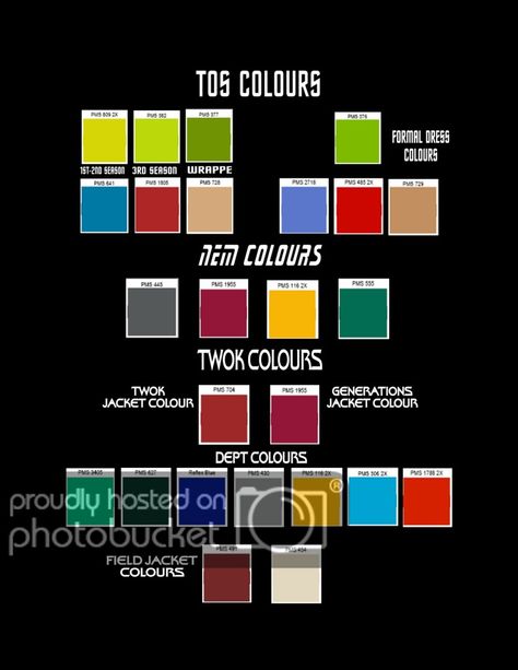 Star Trek Color Palette, Star Trek Decor, Star Trek Costume, Colorful Dresses Formal, Star Trek, Color Palette, Stars, Quick Saves, Color