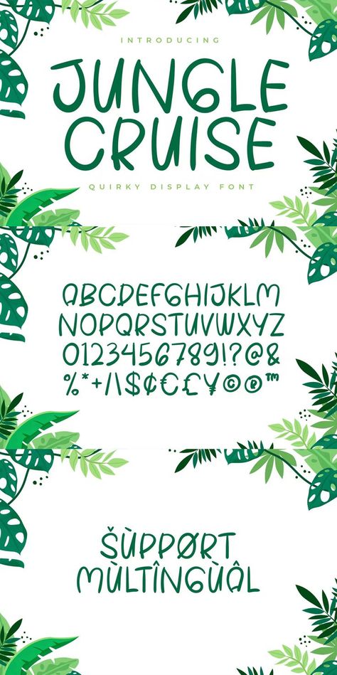 Jungle Cruise Display Font Jungle Font, Script Handwriting, Jungle Cruise, Amazing Crafts, Display Font, Art Board, Handwriting, Art Boards, Fun Crafts