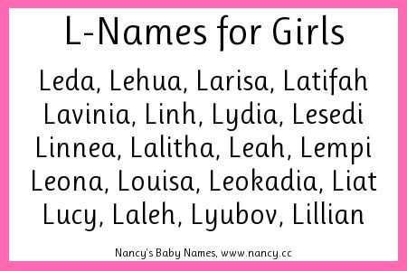 Looking for girl names that start with the letter L? Here are thousands of L-names for girls that have seen usage in the United States. #girlnames Kawaii, L Names For A Girl, L Names For Girls, Rare Female Names, L Girl Names, Ranking List, L Names, Name Inspiration, Names Ideas