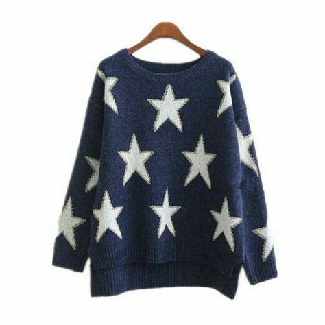 Coraline Aesthetic, Coraline Jones, Young Avengers, Star Sweater, Loose Sweater, Coraline, Star Print, Asian Fashion, Look Cool