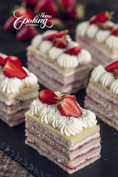 Cake Design: Where Flavors Become Art Intermediate Dessert Recipes, Strawberry Lemon Layer Cake, Strawberry Layered Cake Recipes, Unique Strawberry Desserts, Fruit Layered Cake, Mothers Day Cake Recipes, Strawberry Layer Cake Recipe, Torte Recipes Desserts, Fruit Filled Cake