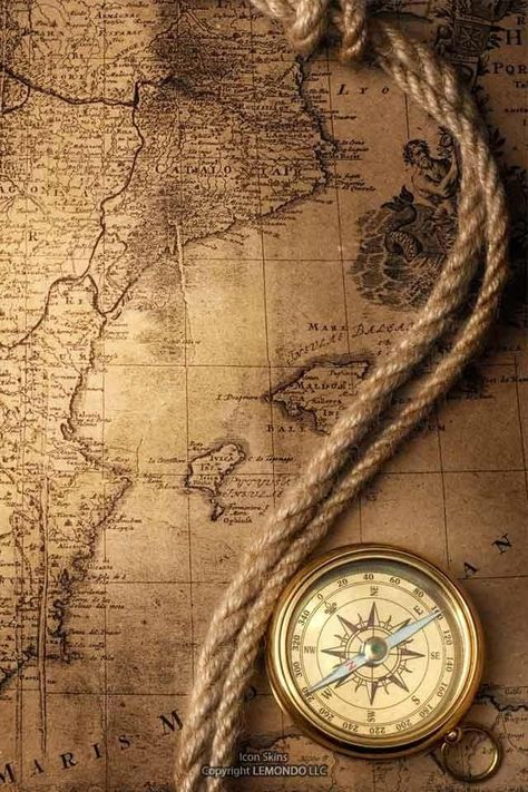 , Map Iphone Wallpaper, Compass Wallpaper, Map Compass, A Compass, Wallpaper Tumblr, Old Maps, Life Is A Journey, Old Map, Vintage Maps