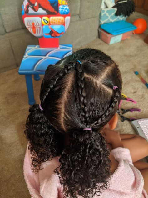 Cute Kid Hairstyles Black Natural, Hairstyles For Daughter, Cute Protective Hairstyles For Kids, Little Black Girls Natural Hairstyles Simple Updo, Toddler Girl Hairstyles Mixed Hair, Curly Hairstyles For Little Mixed Girls Kids, Curly Hairstyles Kids Daughters, 3c Toddler Hairstyles, Hairstyles For Little Mixed Girls Easy