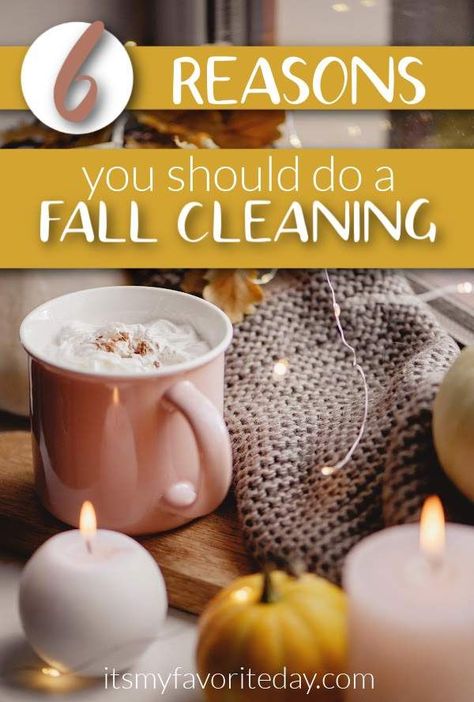 We all know the importance of spring cleaning, but what about fall cleaning? Yes fall cleaning is a thing. Here are 6 reasons you should do a fall house cleaning to prepare your home for the fall and winter months. Fall Cleaning And Organizing, Fall House Cleaning, Fall Cleaning Checklist, Fall Hygge, Autumn Blessings, Deep Cleaning House, Fall House, Winter Tips, Fall Cleaning