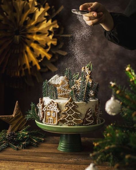 Heirloom knits and clothes for babies and children on Instagram: "🎄✨ CHRISTMAS MAGIC ✨🎄 'Tis the season for the most Christmassy treats! ❄🎅 Magical and incredibly detailed, we're already in a super Christmassy mood looking at this work of art by @havva_food_photography 💌 What do you think of this gorgeous creation?😍 . . . #shirleybredal #clothesforkids #babystyle #scandikids #babyoutfit #trendybaby #kidsinspo #organickids #organickidswear #slowfashion #kidsstyle #nordicdesign #shopsmall #ba Xmas Food Photography, Christmas Food Photography Photo Ideas, Christmas Cake Photoshoot, Christmas Cake Photography, Holiday Cake Designs, Christmas Food Photography, New Year Cake, Easy Christmas Cake Recipe, Cake Photoshoot