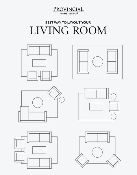 Best Way To Layout Your Living Room | Provincial Home Living Triangle Living Room Layout, Living Room Dimensions Layout, Small Living Room Floor Plan, Best Living Room Layout, Living Room Configuration, Living Room Floor Plan, Exterior Sconces, Apartment Living Room Layout, Rectangle Living Room