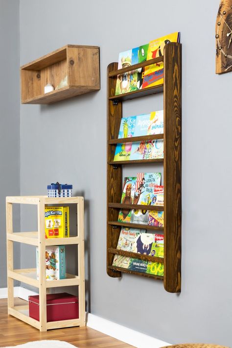 Baby Bookshelf, Nursery Bookcase, Living Room Chest, Montessori Bookshelf, Kids Bookshelf, Baby Wall Decor, Nursery Bookshelf, Kids Room Lighting, Kids Room Furniture