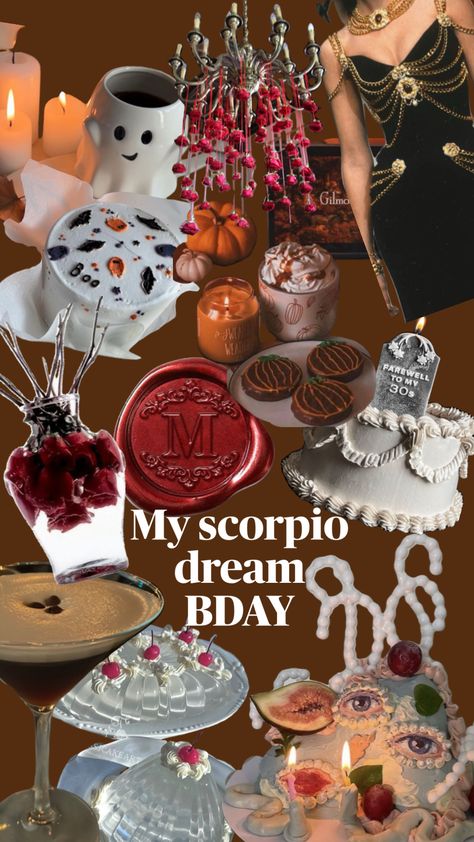 #scorpio bday vibes ♏️🖤 Mocktails Girly, Scorpio Bday Party, Scorpio Themed Birthday Party, Scorpio Party, Bday Vibes, Scorpio Birthday, Scorpio Season, Birthday Photos, Mocktails