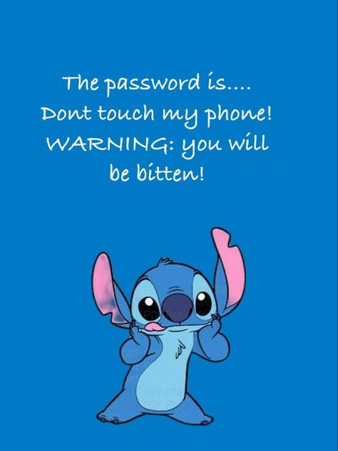 Cute wallpaper for stitch loves Don't Touch My Phone, Cute Wallpaper, My Phone, Memes, Funny, Wall, Blue