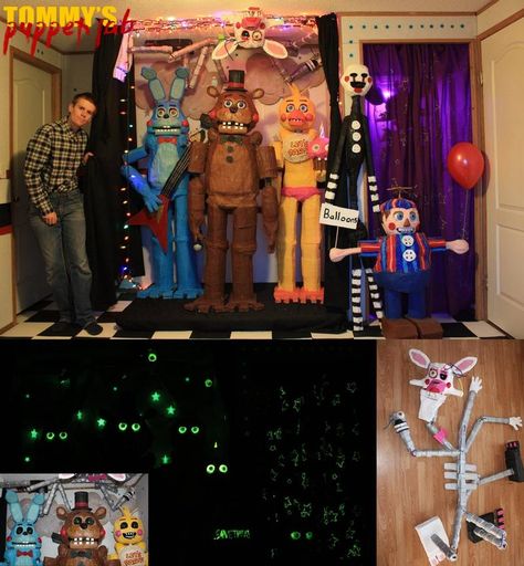 Fnaf Cakes, Fnaf Cakes Birthdays, Fnaf Party, Battle Tops, Fnaf Costume, Freddy 2, Fnaf Cosplay, Tenth Birthday, Hama Beads Minecraft