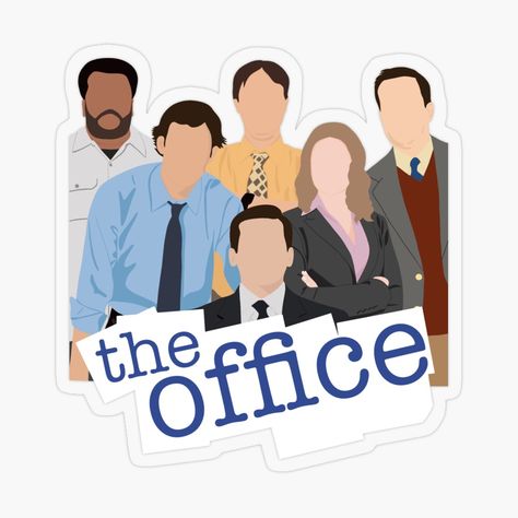 The office poster The Office Cartoon Characters, The Office Art Poster, The Office Drawing Ideas, The Office Stickers Printable, The Office Serie, The Office Illustration, Geek Office, The Office Poster, Bae Gift