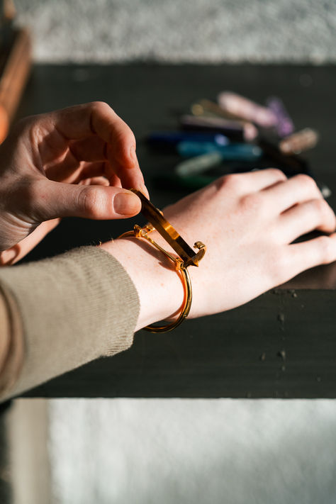 The award-winning Stoned Maiden bracelet with over 20 crystal types. A symbol of protection, power, and kinship.
✅ 4 size options for the perfect fit
✅ Reputable brand, well known Australian Designer
✅ High-quality Sterling Silver, Vermeil Plate, and Solid Gold
✅ Easy release clasp and safety chain
✅ Stylish and functional design
⬇️ Reserve yours today for special pre-order discounts!