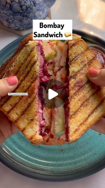 Shilpi Sharma on Instagram: "Bombay Grilled Sandwich 🥪 
Bombay sandwiches make for a super quick and easy breakfast!! Made with boiled veggies, sandwich chutney and bread, these are a popular street food from Mumbai.
Ingredients:
▢ 1 medium potato boiled & sliced
▢ ½ small beetroot boiled & grated (optional)
▢ 1 medium tomato sliced
▢ 1 medium onion sliced
▢ 1 medium Cucumber sliced
▢ ½ teaspoon chat masala or sandwich masala (more if needed)
▢ ¼ teaspoon kala namak (optional)
▢ 4 slices Bread
▢ 3 tablespoons Butter or as needed (softened)
Green Chutney made from coriander, Monty , green chilli, garlic salt lemon juice.
.
.
.
Keep follow @myexperiencediaries for more recipes ✨

#sandwich #sandwiches #bombay #mumbai #bombaysandwich #streetfood #explore #recipe #recipes #quickrecipes #insta Bombay Sandwich Recipe, Beetroot Sandwich, Veggies Sandwich, Softened Green, Boiled Veggies, Monty Green, Bombay Sandwich, Chat Masala, Kala Namak