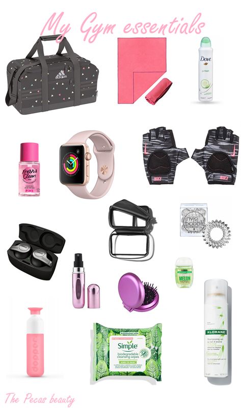 Gym Items For Women, What To Put In My Gym Bag, Things To Put In Your Gym Bag, What’s In Your Gym Bag, What In My Gym Bag, Gym Needs Products, What To Bring In Your Gym Bag, Gym Essentials Woman Aesthetic, Inside Gym Bag