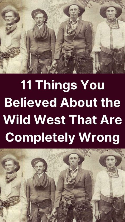 Most myths concerning the American West originated on the silver screen. Thanks to Hollywood, cowboys, Indians, gunfights, and outlaws paint a romanticized version of what really happened in the Old West.

Hollywood lied. Life in the Old West was vastly different from classic Spaghetti Westerns. Clean-cut cowboys portrayed by actors like John Wayne are a far cry from what cowboys were really like. Best Western Movies, Old West Photos Outlaws, Old Indian Art, Gothic Western Aesthetic, Old Western Actors, Old West Decor, Western Outlaw, Old West Cowboy, Old West Outlaws