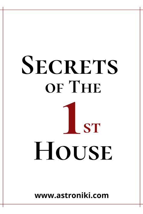 the most accurate and informative analysis on the 1st astrological house, and the meaning of the first house in the natal chart, the Ascendant. Thank you Astroniki! Natal, Moon In First House, 1st House Astrology, First House Astrology, Astrology Aesthetic Wallpaper, House Astrology, Capricorn Ascendant, House In Astrology, Natal Chart Astrology