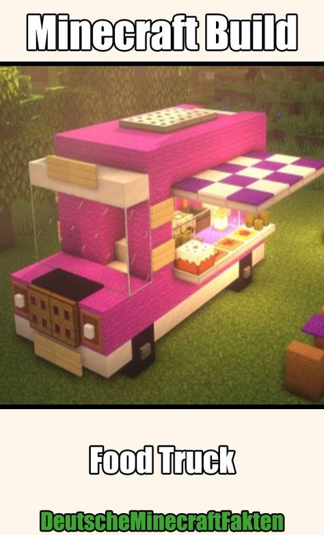 Minecraft Build - Foodtruck. Gebaut von HALNYALNY. #Minecraft #MinecraftBuild Minecraft Building Ideas, Minecraft Building, Building Ideas, Food Truck, Minecraft, Screen, Building, Music, Green