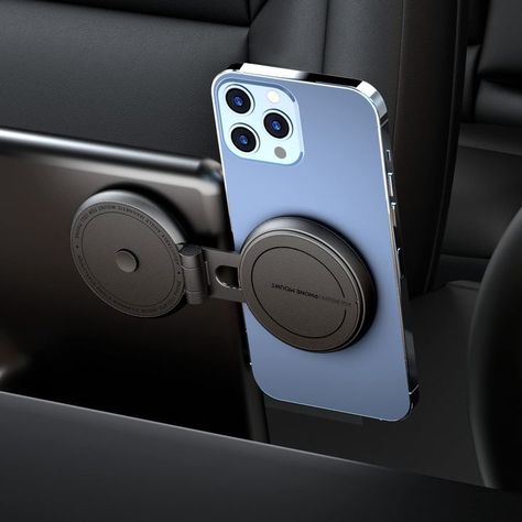 Car Phone Holder Mount for Tesla Model 3/X/Y/S, Marnana Invisible Magnetic Phone Mount for car, Foldaway Car Mount Phone Holder for MagSafe Design Compatible with iPhone Samsung Cell Phones - Black Tesla Phone, Tesla Accessories, Iphone Holder, Magnetic Phone Holder, Tesla Model 3, Car Holder, Car Gadgets, Phone Mount, Cell Phone Holder