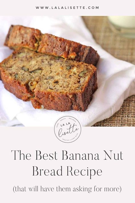 The Best Banana Nut Bread Recipe. Readers love this for the spices added. You'll never go back to your old #bananabreadrecipe again! #bananabread #banana #baking Best Banana Nut Bread, Banana Baking, Banana Nut Bread Recipe, Nut Bread Recipe, Clean Eating Meal Plan, Nut Recipes, Best Banana Bread, Banana Nut Bread, Healthy Choice