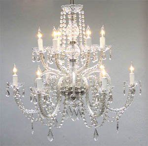 Crystal Chandelier Ideas For Under $200 - White Lace Cottage Hollywood Glam Interior Design, Pergola Porch, Glam Interior, Glam Interior Design, Candle Votives, Gallery Lighting, Crystal Chandelier Lighting, Gazebo Pergola, Lighting Chandeliers