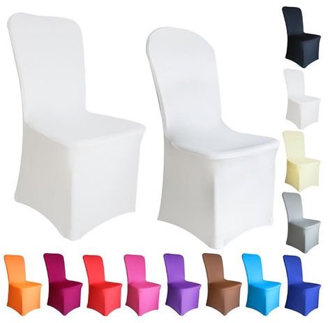 Create the look you want with a set of cheap wedding chair covers for 100 guests, colors, bows and other set sizes available. Cheap Chair Covers, Diy Chair Covers, White Chair Covers, Chair Back Covers, Folding Chair Covers, Cheap Chairs, Chair Covers Wedding, Spandex Chair Covers, Wedding Chair