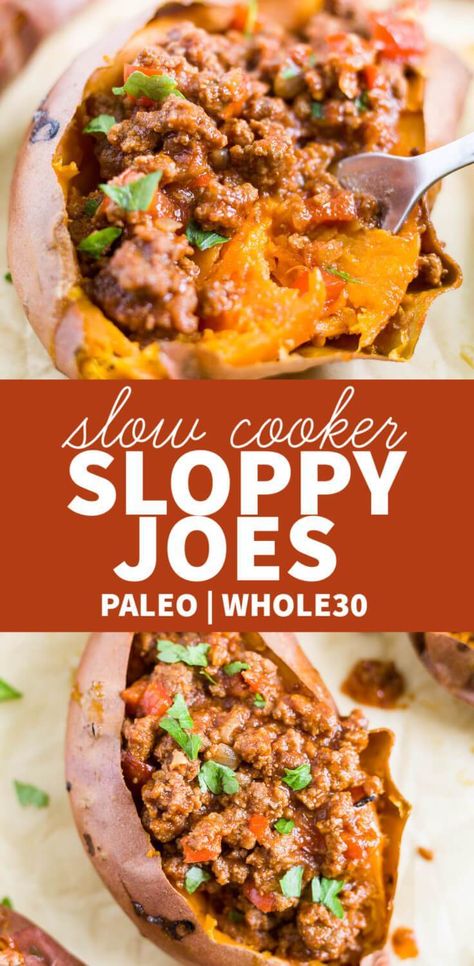 Healthy Slow Cooker, Slow Cooker Healthy, Healthy Sloppy Joes, Slow Cooker Sloppy Joes, Paleo Slow Cooker, Sloppy Joes Recipe, Diner Recept, Sloppy Joe, Easy Paleo