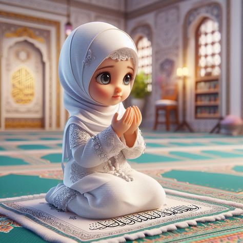 Islamic Cartoon Art, Cute Hijab Cartoon Wallpaper, Plain Wallpaper Iphone, Fesyen Islam, Cartoons Dp, Bjd Dolls Girls, Chibi Wallpaper, Cross Wallpaper, Islamic Cartoon