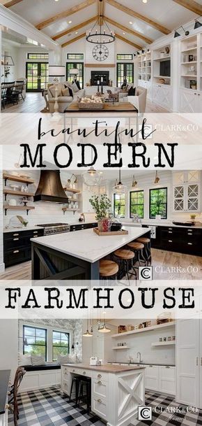 Tour this amazing modern farmhouse! Each room is better than the next!! Interior Design Minimalist, Modern Farmhouse Living, Geek Decor, Casa Vintage, Modern Farmhouse Living Room, Farmhouse House, Farmhouse Interior, Modern Farmhouse Decor, Joanna Gaines