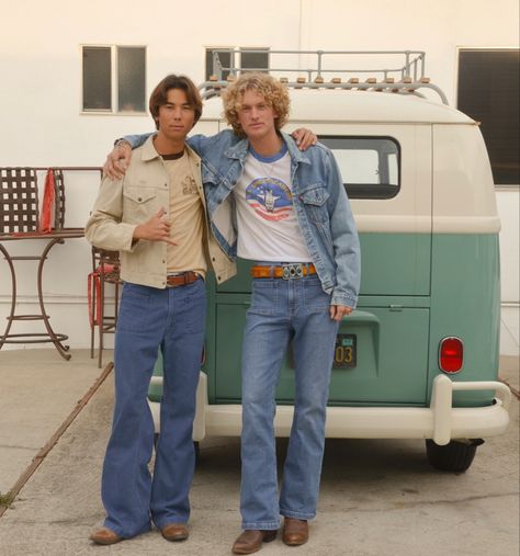 70s Denim Outfit Men, 1970s Style Men, Mens 70s Fashion Summer, 70 80 Fashion Outfit Men, Woodstock Mens Fashion, 70s Show Outfits Men, Men 70s Aesthetic, 70d Mens Fashion, 70s Fashion Vintage Men