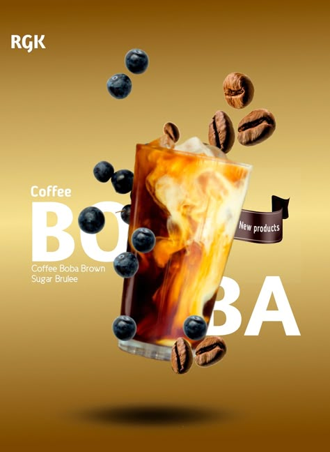 Boba tea flyer design Aesthetic Exterior House, Boba Poster, Happy Ice, Advert Design, Beverage Design, Beverage Poster, Exterior House Design, Product Poster, Beverage Photography