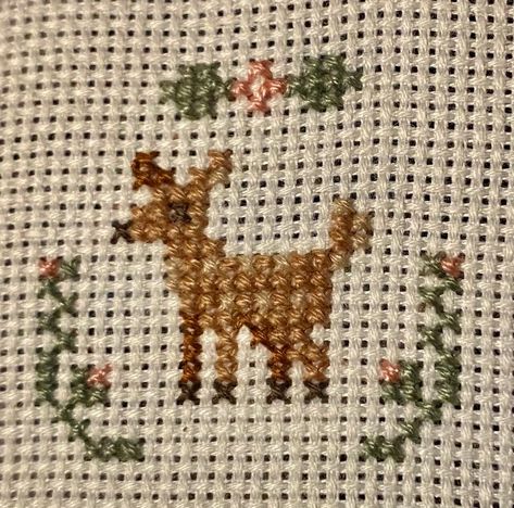 Deer Cross Stitch Pattern, Deer Cross Stitch, Deer Crossing, Vintage Cross Stitch Pattern, Tiny Cross Stitch, Easy Cross Stitch Patterns, Nature Cross Stitch, Deer Pattern, Small Cross Stitch