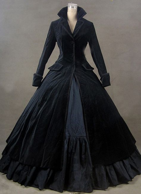 Winter Black Gothic Victorian Edwardian Dress Medieval Historical Manor Mistress Costume Carnivale Theatre Performance Gown     Condition: Brand New   Color: amp;nbsp; As Picture   Material: Cotton   Silhouette: Ball Gown   Sleeve Length: Long Sleeve   Dresses Length:Floor-Length   Neckline: V-Neck   Style: Vintage   Includes: Dress Luxury Victorian Costume Dress For Halloween, Luxury Victorian Dress For Halloween Party, Luxury Gothic Victorian Dress For Formal Occasions, Luxury Gothic Medieval Dress For Costume Party, Luxury Gothic Victorian Dress For Party, Luxury Long Sleeve Medieval Victorian Dress, Luxury Gothic Gown For Halloween, Luxury Victorian Dress For Medieval Festivals, Luxury Medieval Victorian Dress For Costume Party