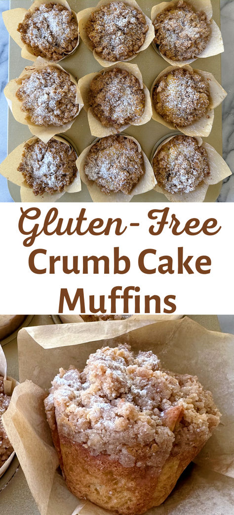 gluten free recipes, gluten free muffins, crumb cake Essen, Homemade Gluten Free Muffins, Gluten Free Cinnamon Streusel Muffins, Gluten Bread Recipe, High Altitude Gluten Free Baking, Bobs 1 To 1 Gluten Free Recipes, Gluten Free Date Muffins, Home Made Gluten Free Snacks, Moist Gluten Free Muffins