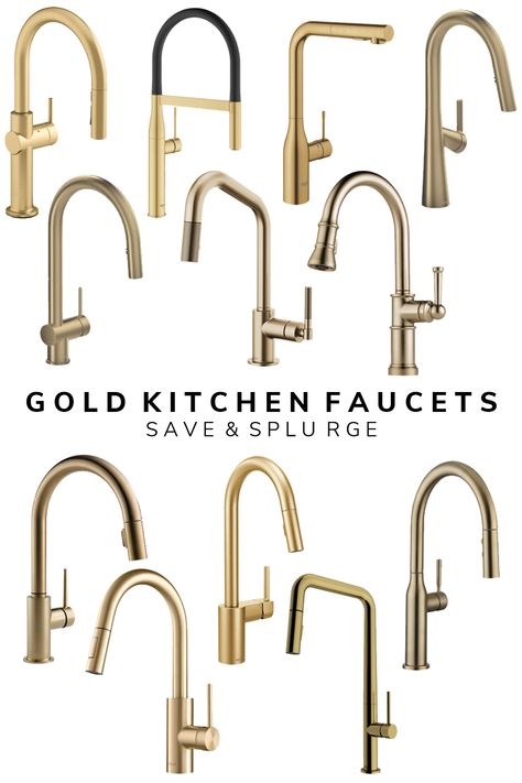 Brushed Brass Faucet Kitchen, Brass Kitchen Lights, Kitchen Faucet Ideas, Kohler Gold Kitchen Faucet, Brass Faucet Kitchen Lowe's, Burnished Brass Kitchen Faucet, Brushed Gold Kitchen Hardware, Kohler Kitchen Faucet Gold, Gold Faucet Kitchen